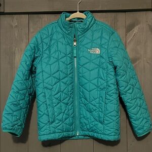 The North Face Turquoise Quilted Jacket